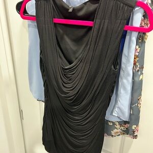 Elegant Black cowel neck blouse